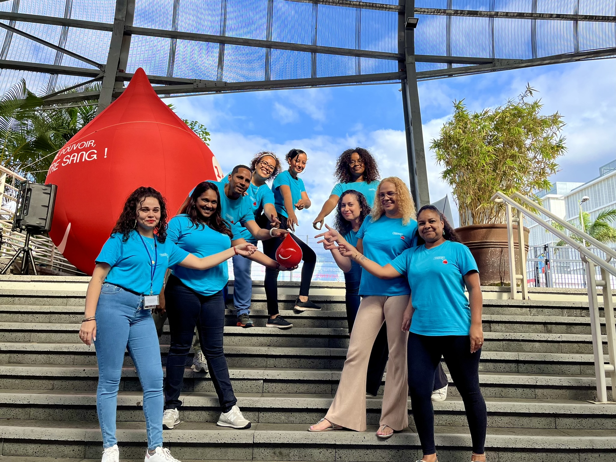Equipe de promotion du don - EFS à la Réunion Océan Indien 