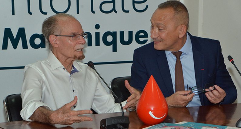 François Toujas en déplacement à la Martinique