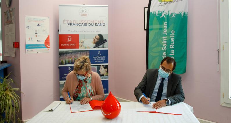 La Ville de Saint Jean de la Ruelle affirme son engagement en faveur du don de sang