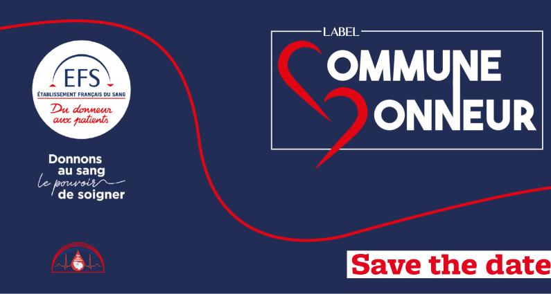 Save the date : cérémonie de remise des trophées du Label COMMUNE DONNEUR