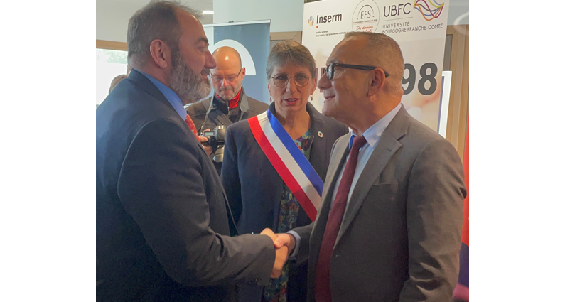 Le ministre de la Santé et de la Prévention, François Braun, visite l’écosystème des biothérapies en Bourgogne Franche-Comté